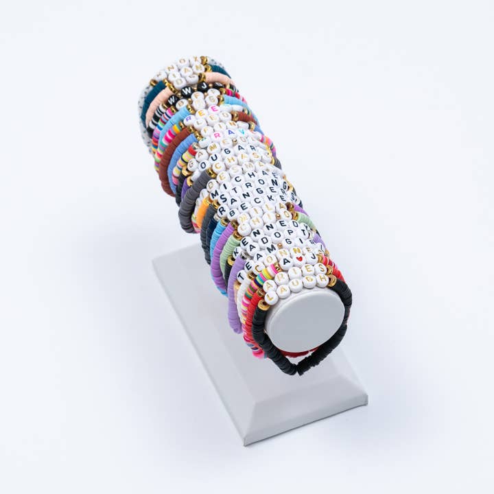 Custom Name Bracelet for wholesale by Boujee Beads Co.