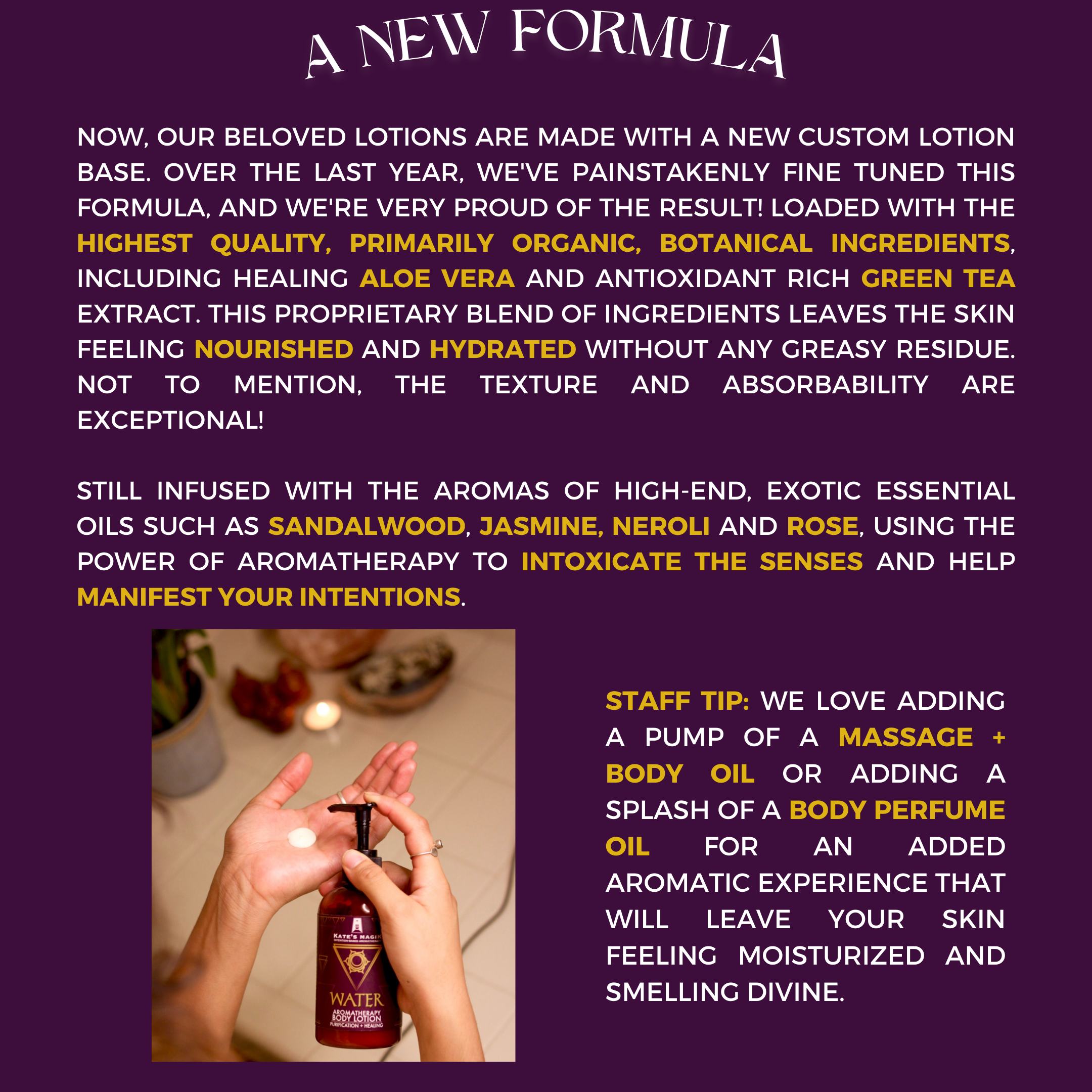 Kate's Magik - Wholesale Aromatherapy Lotion/Oil - Natural Aromatherapy Body Lotion - Water7