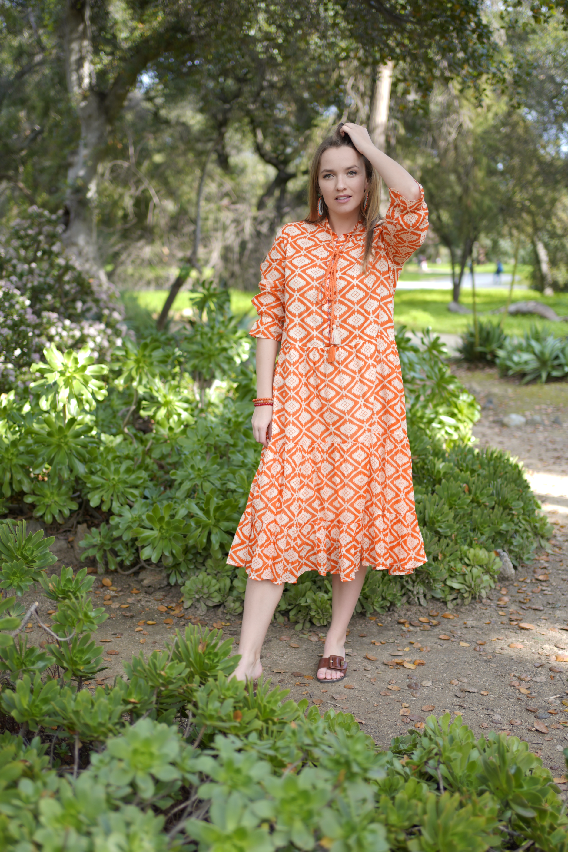 Azima Dress Orange for wholesale on Faire0