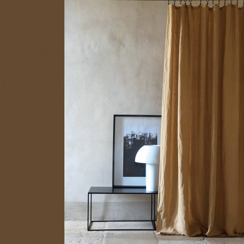 Maison d'été - Wholesale Curtain - Washed linen curtain camel 160X270 CM0