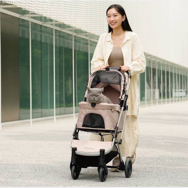 Ibiyaya - Wholesale Pet Carrier - Cat/Dog - Evolution Speedy Fold Pet Buggy Foldable Cat Rabbit Dog Pram10