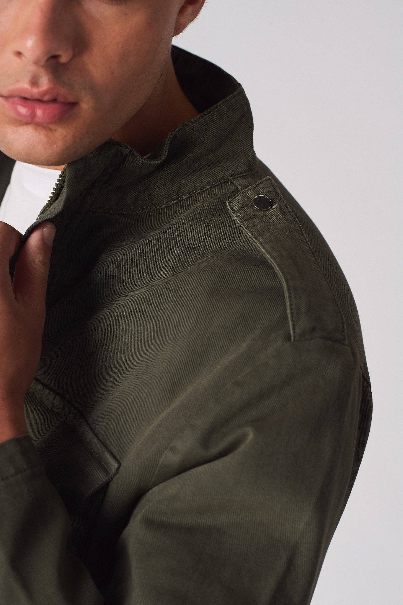 JMOJO UK Limited – wholesale Denim jacket – Men's – Command MILITARY DENIM JACKET - GREEN8