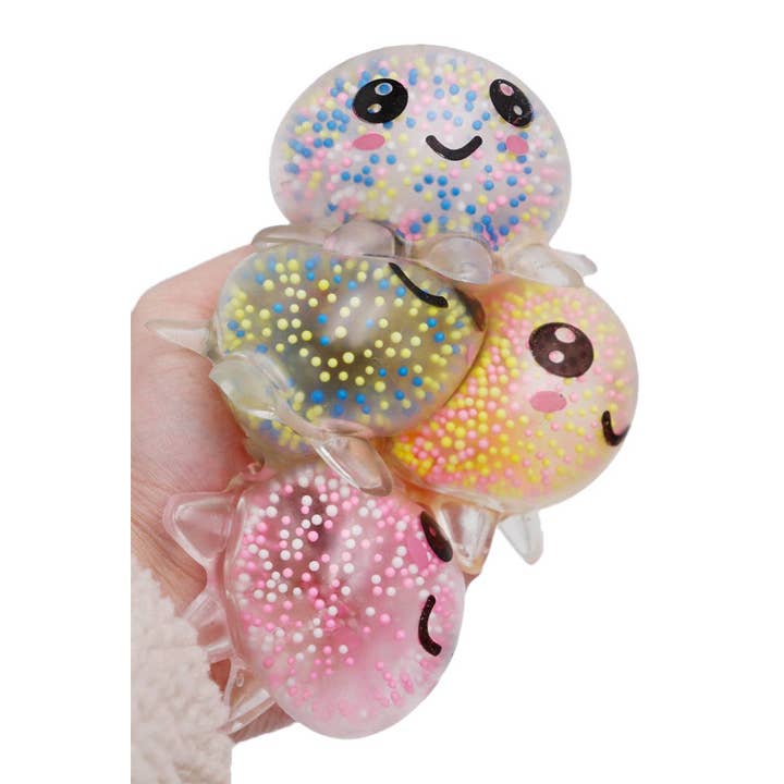 Assorted Clear Octopus Colorful Foam Ball Squishy for wholesale on Faire