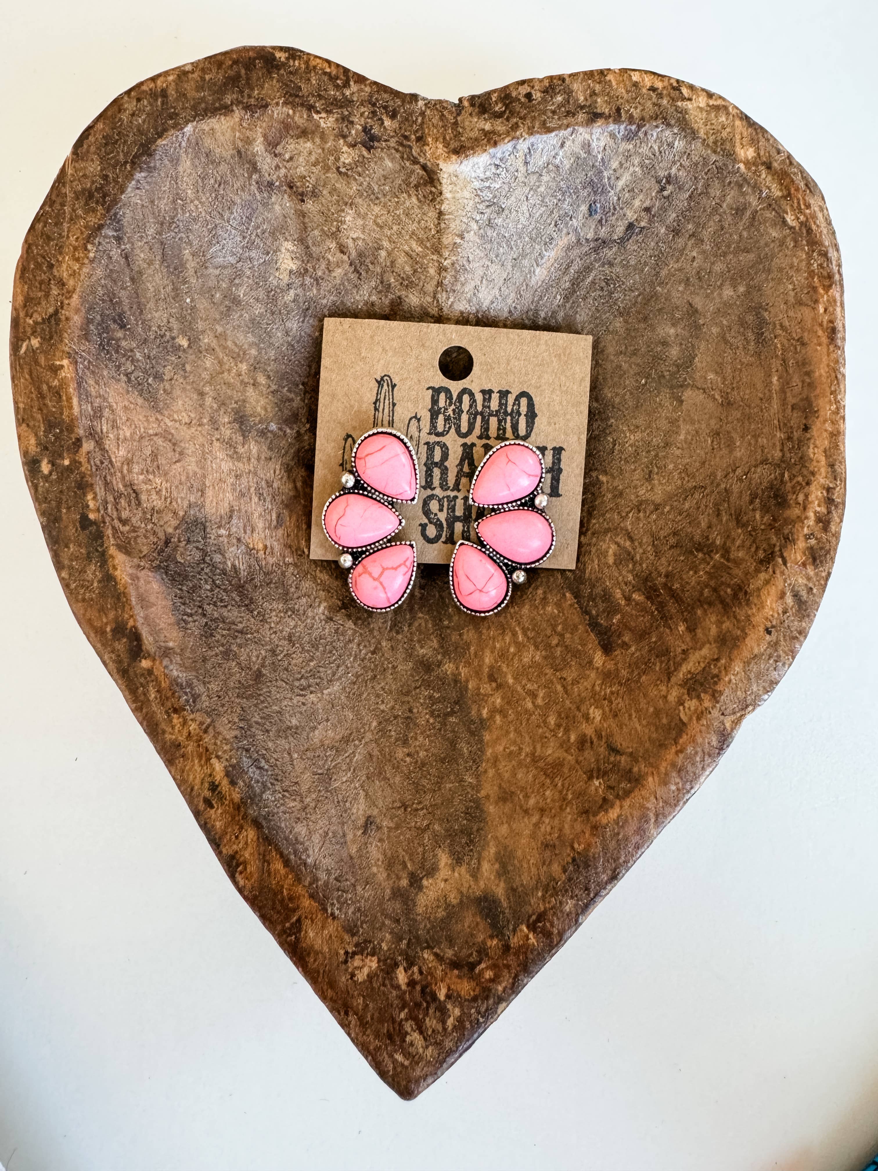 Boho Ranch Shop - Wholesale Stud/Post Earrings - Western Stone Cluster Post Earrings2