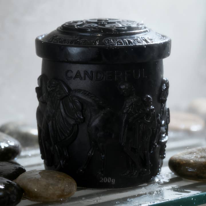 7.2OZ ☕ Black Gypsum Cup Soy Candle – Brazilian Coffee for wholesale by Vegas Candle