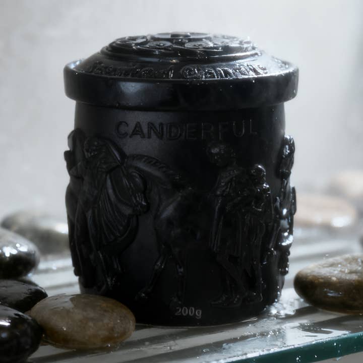 7.2OZ ☕ Black Gypsum Cup Soy Candle – Brazilian Coffee for wholesale by Vegas Candle