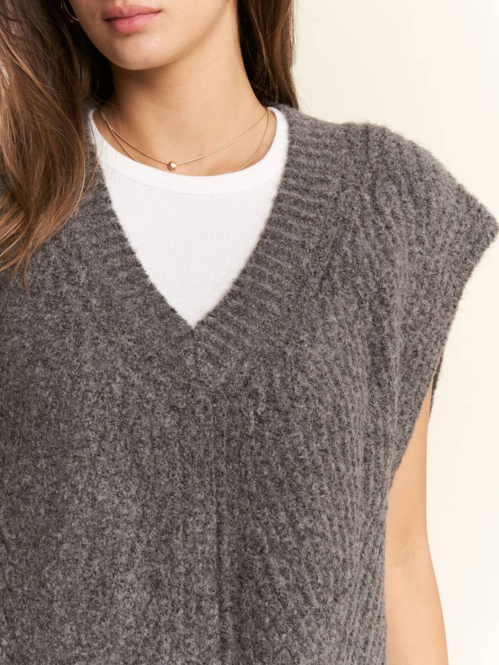 JADE BY JANE - Wholesale Sweater Vest - Women's - BUCKLED OVERSIZED SWEATER VEST12