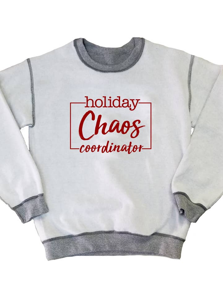 Christmas Holiday Chaos Coordinator Sweatshirt for wholesale by Stated Brands