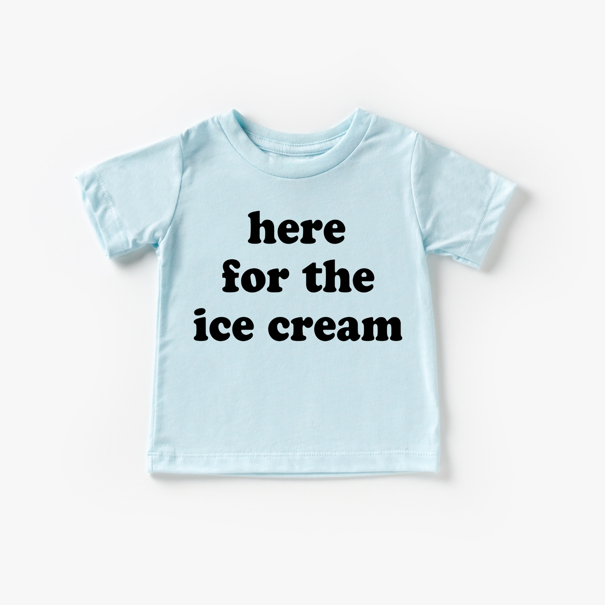 Benny & Ray Apparel - Wholesale Screen Printed T-Shirt - Kids - Here for the Ice Cream! Toddler and Youth Summer Shirt19