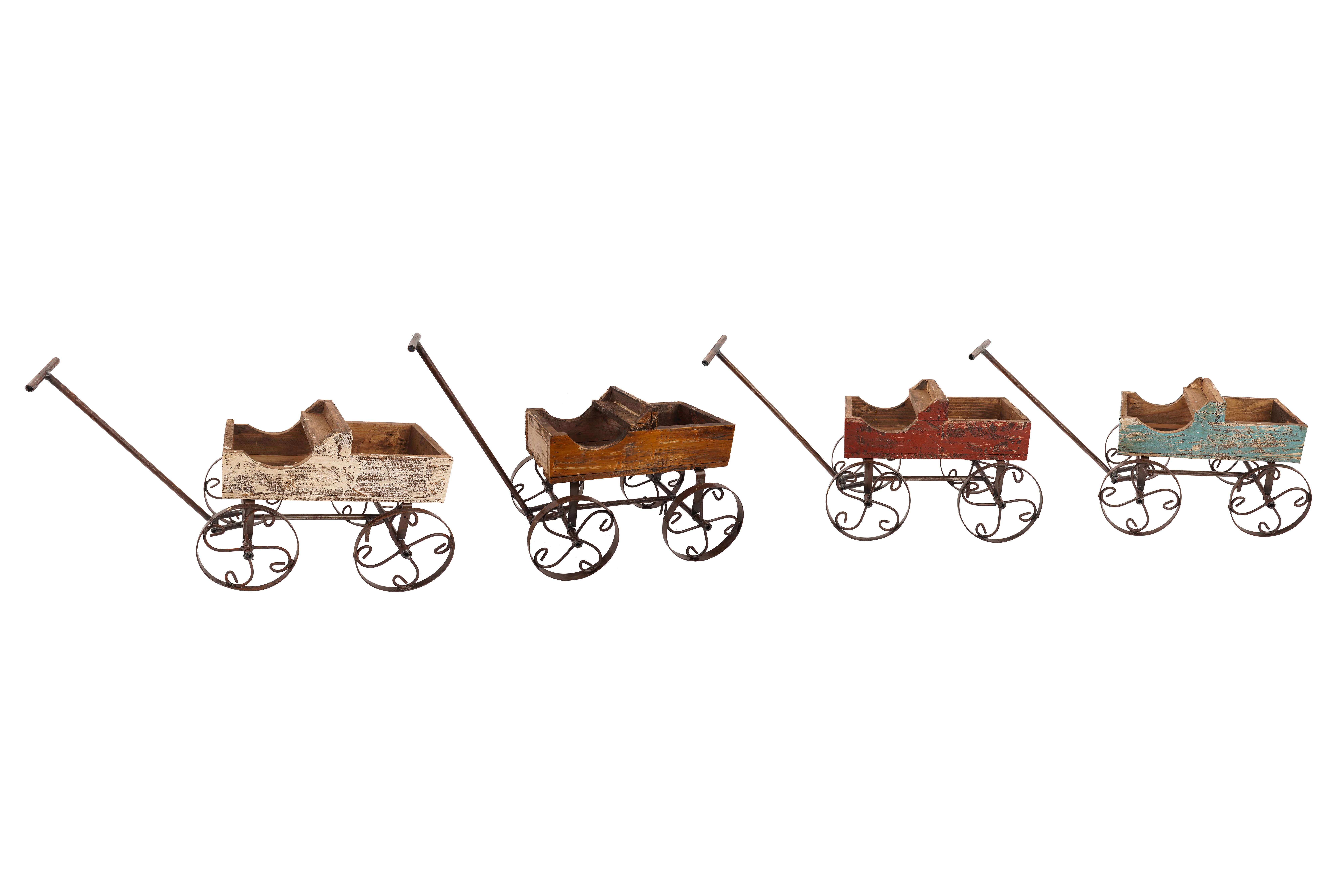 My Amigos Imports - Wholesale Planter Box - Rustic Wooden Wagon-Garden Planter-4 Colors-BIG Sale1