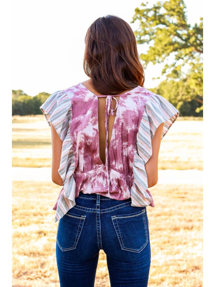 Pink All Tied Up Top for wholesale on Faire2