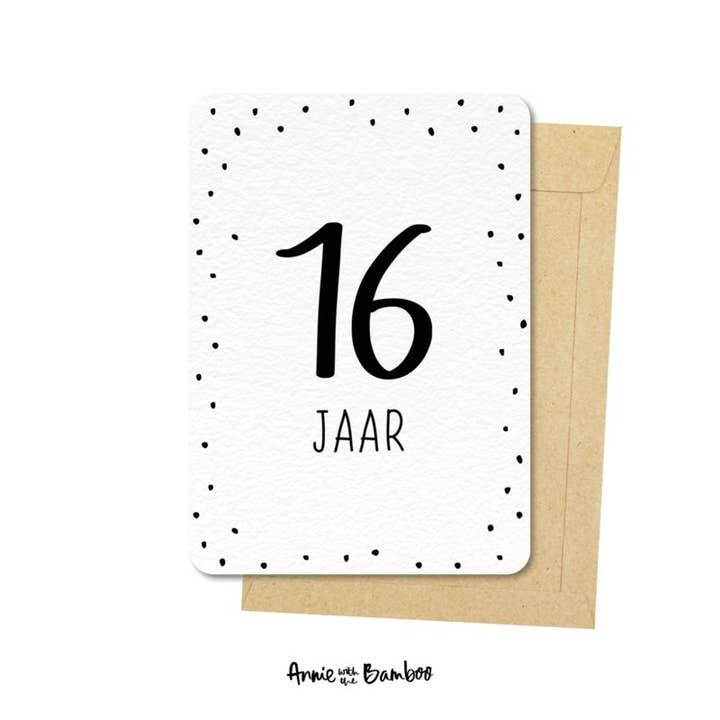 Carte postale - 16 ans pour la vente par Annie with the Bamboo