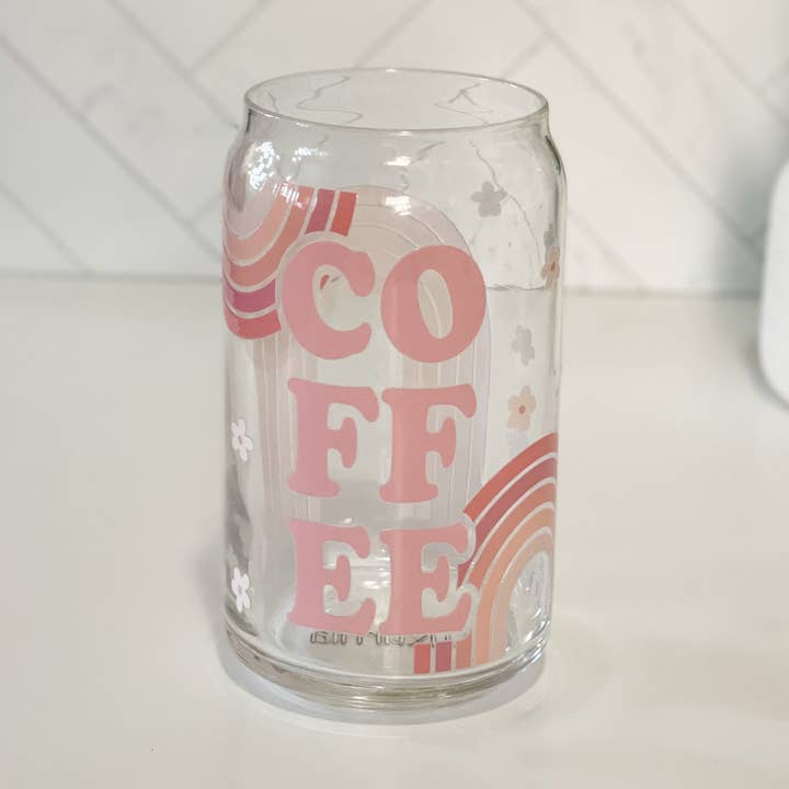 Coffee Rainbow Glass Can for wholesale by Luxurnia