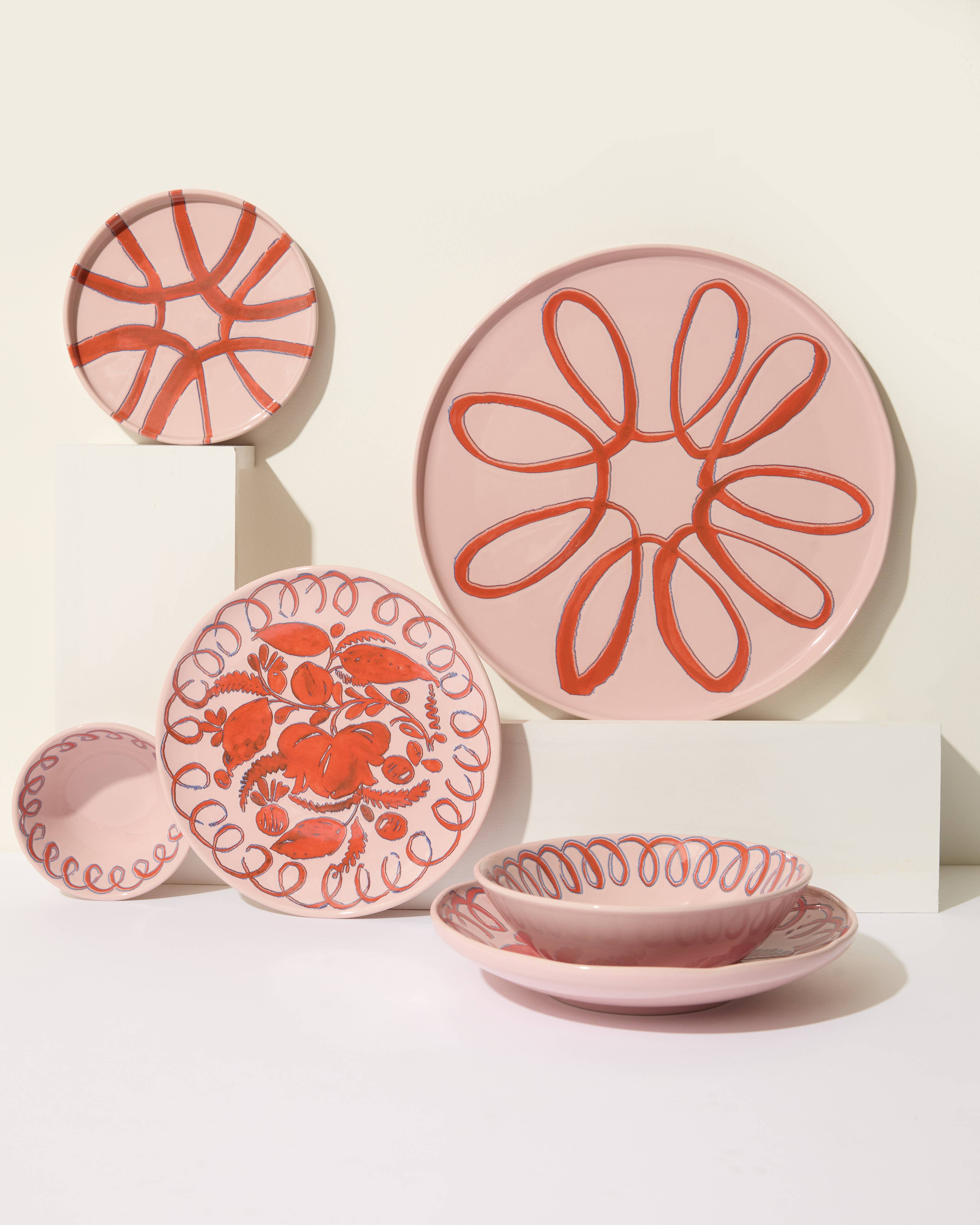 Couleur Nature – Großhandel Platzteller – Amalfi Servierteller Rosa - 32 cm Durchmesser3