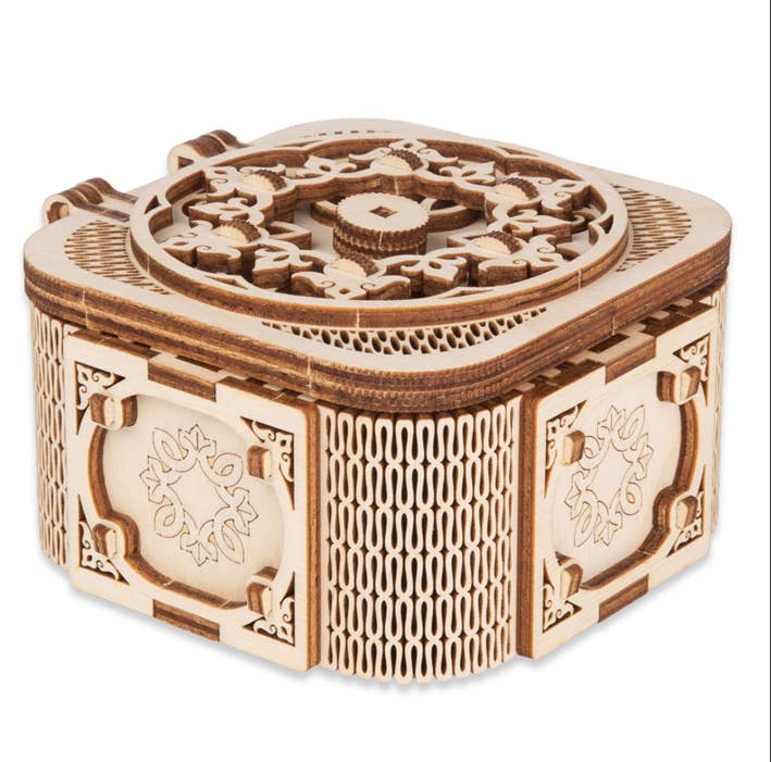 EDNA LABS - Wholesale DIY Craft Kit - RETRAGO 3D Wooden Music Box Puzzle – 61‑Piece DIY Kit