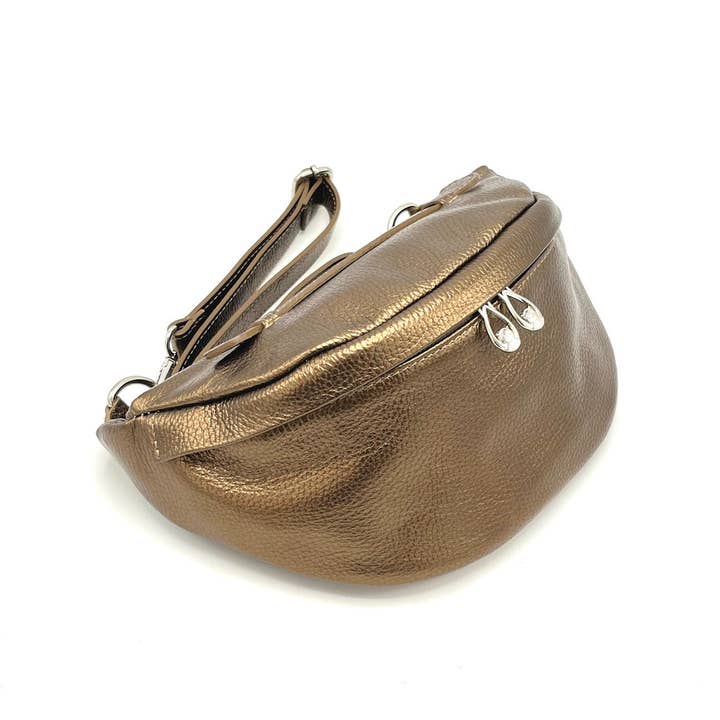 Suie Valentini srl - Wholesale Crossbody Bag - Women's - Genuine leather fanny pack, Made in Italy, art. 11242610