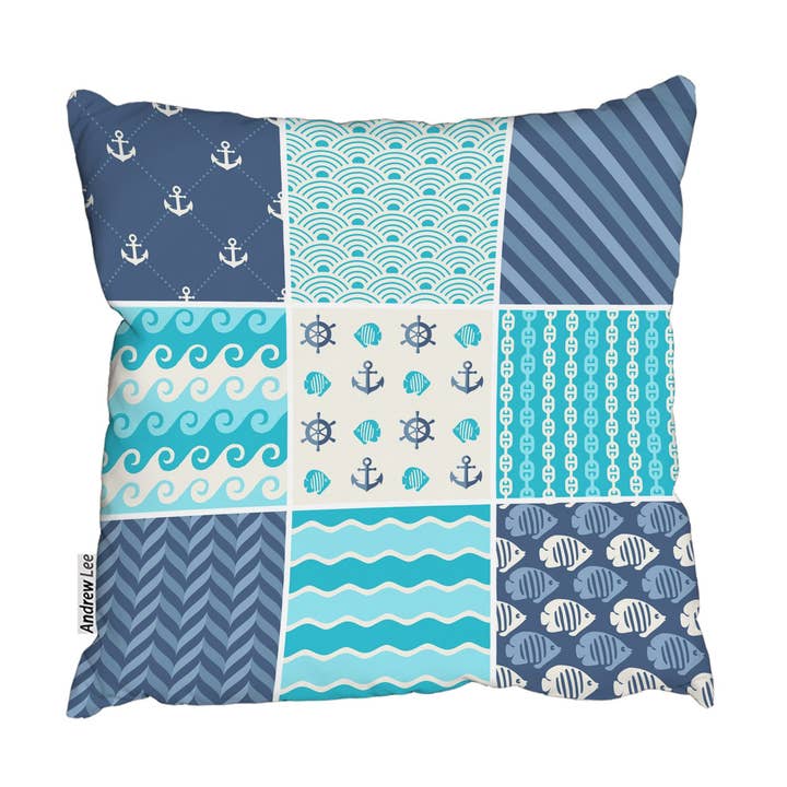 Cushions - Nautical Tiles (Cushion) for wholesale by Benjamin Tate Design