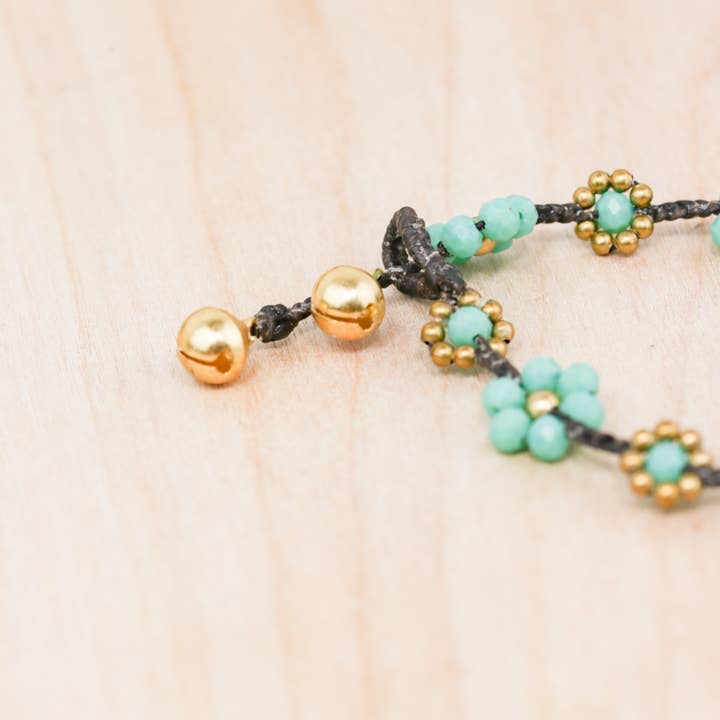 Bali Queen - Wholesale Anklet - Crystal Flower Anklet 5 Pack21