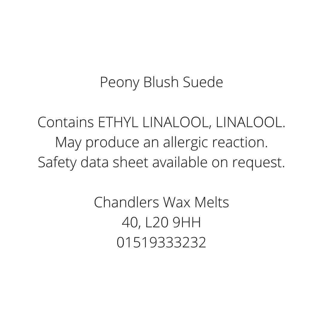 Chandlers Wax Melts - Wholesale Wax Melt - Peony & Blush Suede Wax Melt Snapbar1