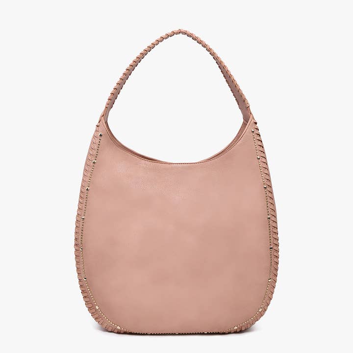Jen & Co. - Wholesale Shoulder Bag - Women's - M2426 Leslie Studded Whipstitch Hobo7