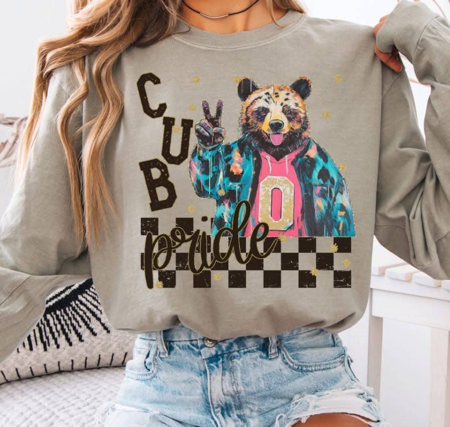 The Lyrical Spirit, LLC - Wholesale T-Shirt (Graphic) - Women's - School Spirit Mascot Pride Sandstone LS CC T-Shirt 32