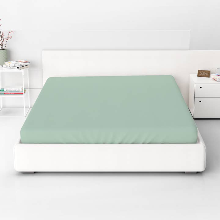 HOME STILL täckt lakan 100 % ekologisk bomull Super King size för wholesale av HOME STILL