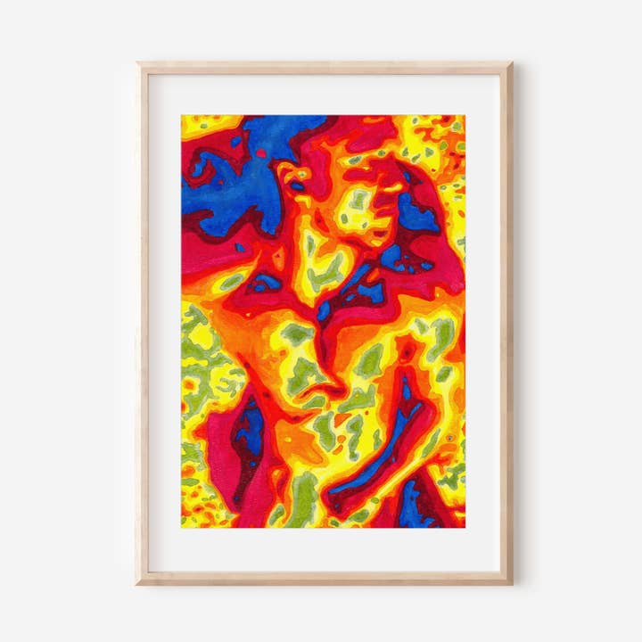(Dia de Praia) masculina com impressão de nu fine art disponível 2 tamanhos por atacado de ZAK POP ART