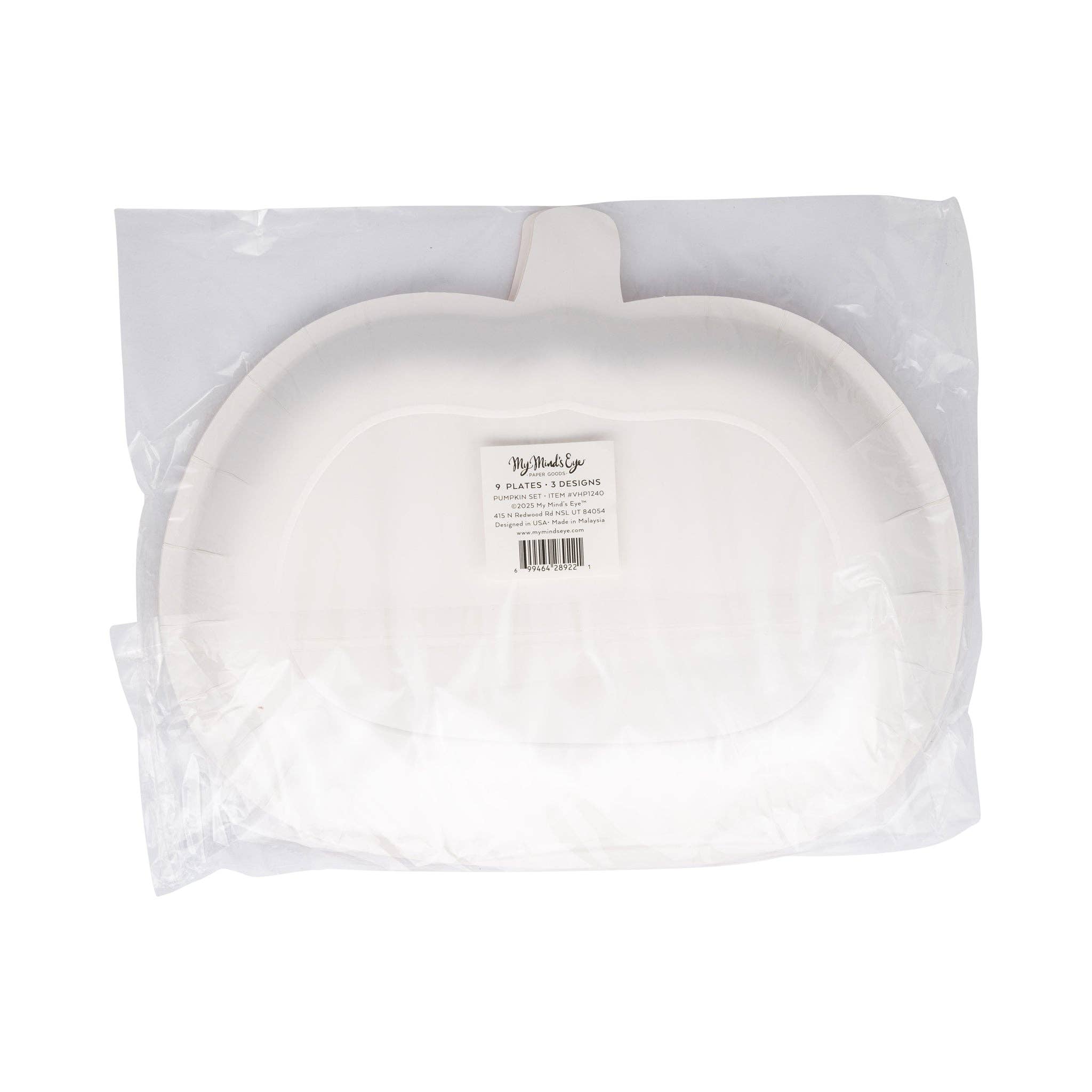 My Mind’s Eye - Wholesale Disposable Plate - VHP1240 - Vintage Pumpkin Plate Set5