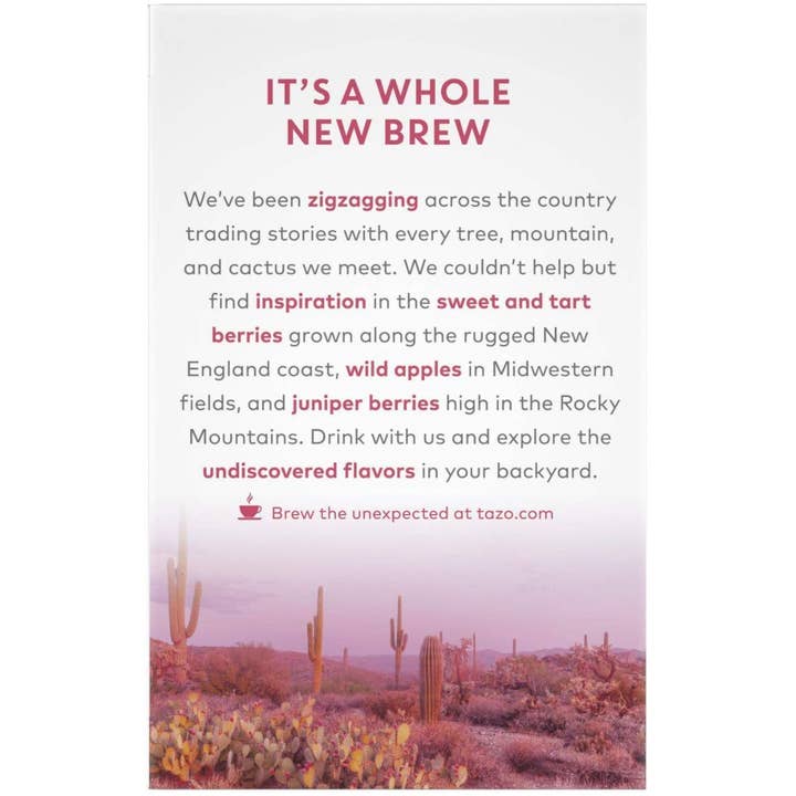 Lipton & TAZO - Wholesale Health/Detox Tea - Tazo Foragers Elderberry & Prickly Pear Tea, 16 COUNT EACH4