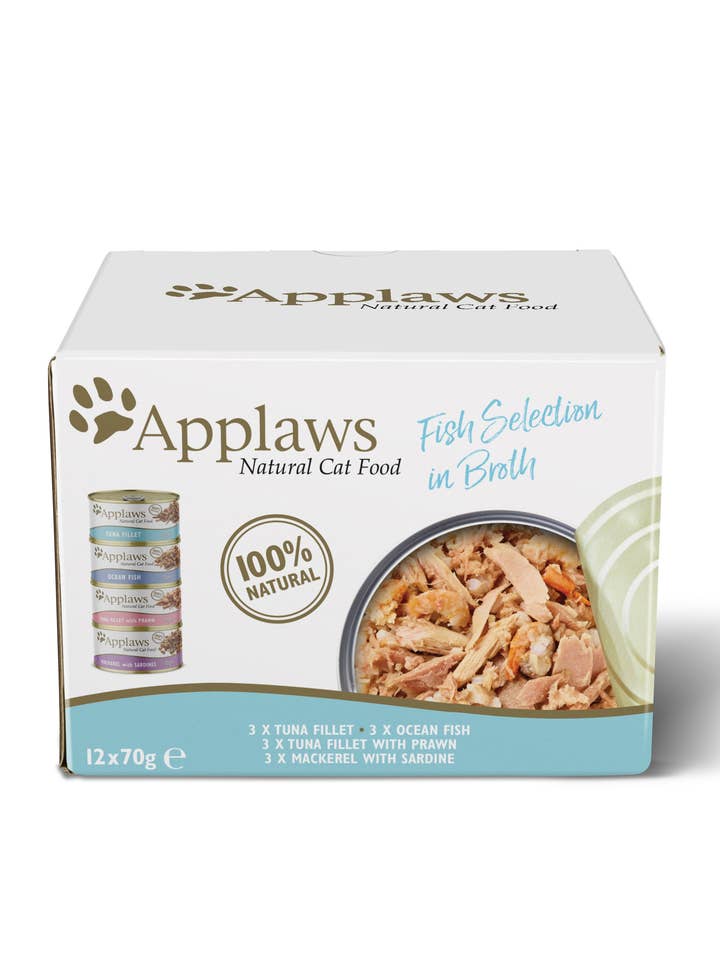Applaws Boîtes pour Chat Sélection de Poissons 12 x 70 g pour la vente par Finest Petfoods