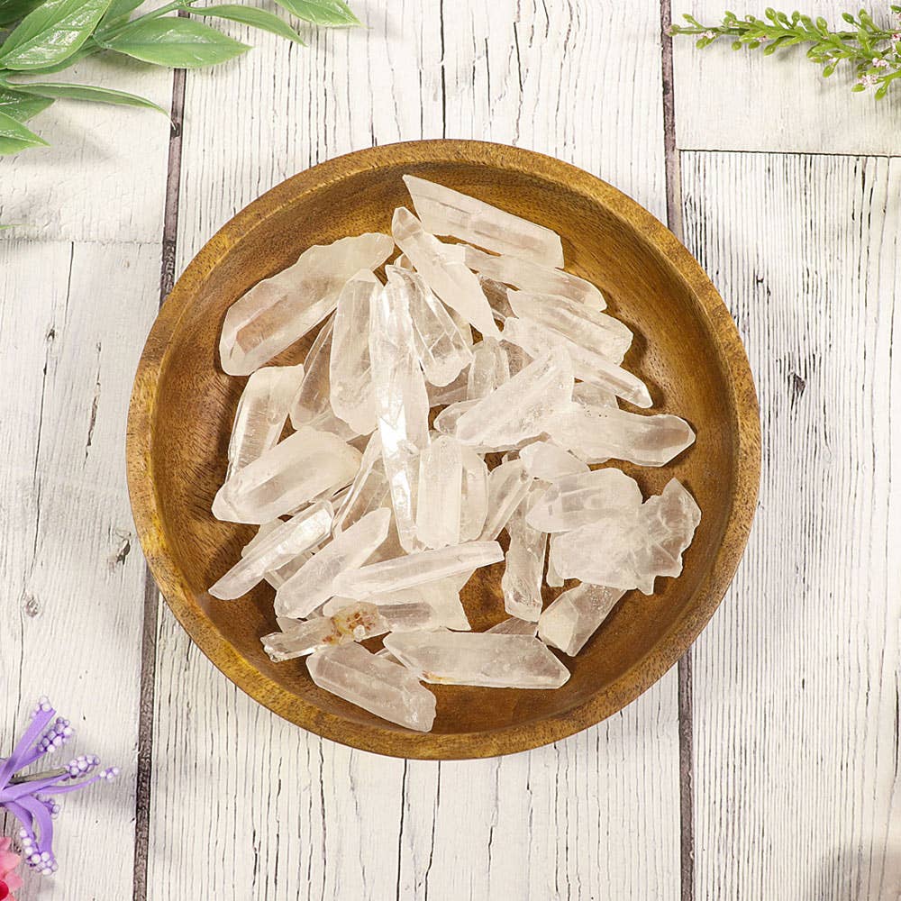 Natures Artifacts Inc - Wholesale Spiritual Stone/Crystal - 1/4 lb Mini Lemurian Points - Lemurian Quartz Crystal1