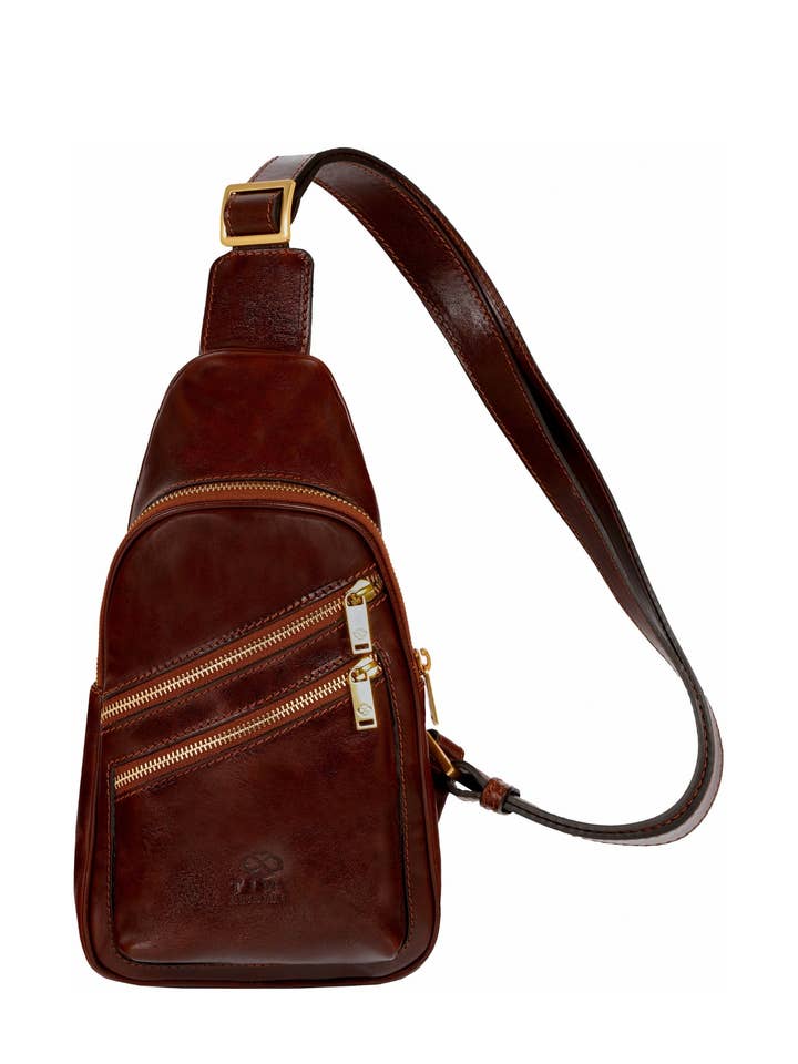 Leather Sling Bag - Catch-22 for wholesale by Time Resistance