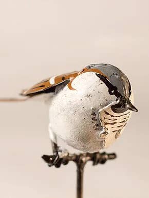 Recycled Metal Garden Artwork - Sparrow On Rod for wholesale by chi-africa