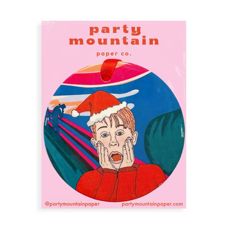 Home Scream Holiday Ornament for wholesale by Party Mountain Paper co.