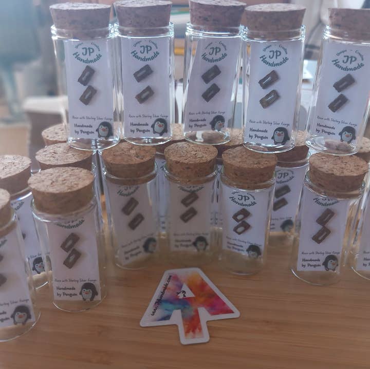 Appalachian Trail Stud Earrings in a bottle mixed pack for wholesale by Jp Handmade