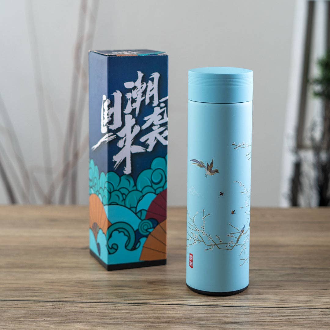 Urban Tokyo - Vendita all'ingrosso Fiaschette - Thermos in acciaio inossidabile isolato sottovuoto da 17oz Fiore di Prugno (1/50)5