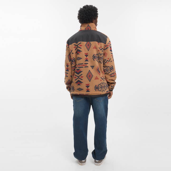 Hydroponic - Wholesale Jacket - Men's - Lobo PL 01 - Brown Aztec/Black10