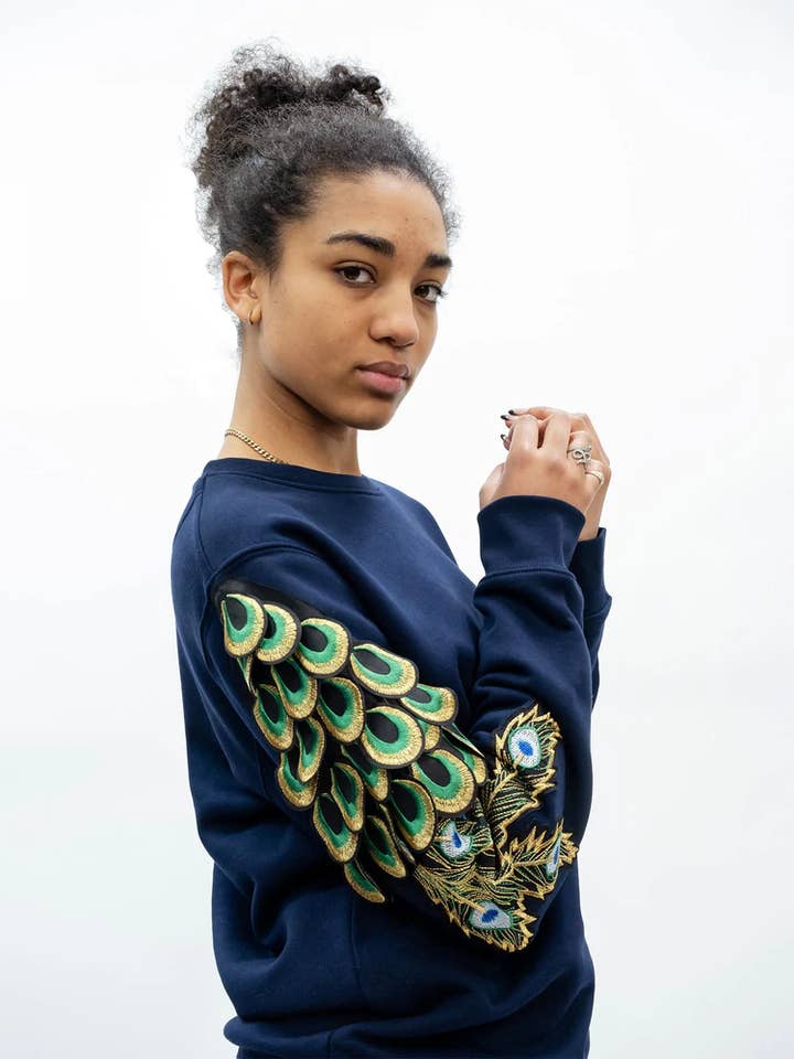 RAG19MEV- FELPA PAVONE FRENCH NAVY per la vendita all'ingrosso da parte di Ragyard