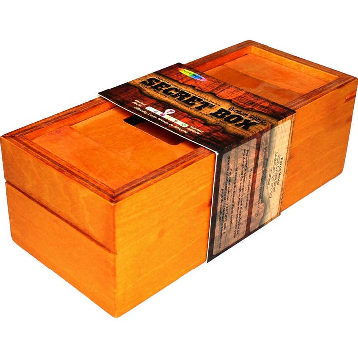 Puzzle Master - Wholesale Decorative Box - Secret Opening Box - Button Bank | Wooden Puzzle Boxes