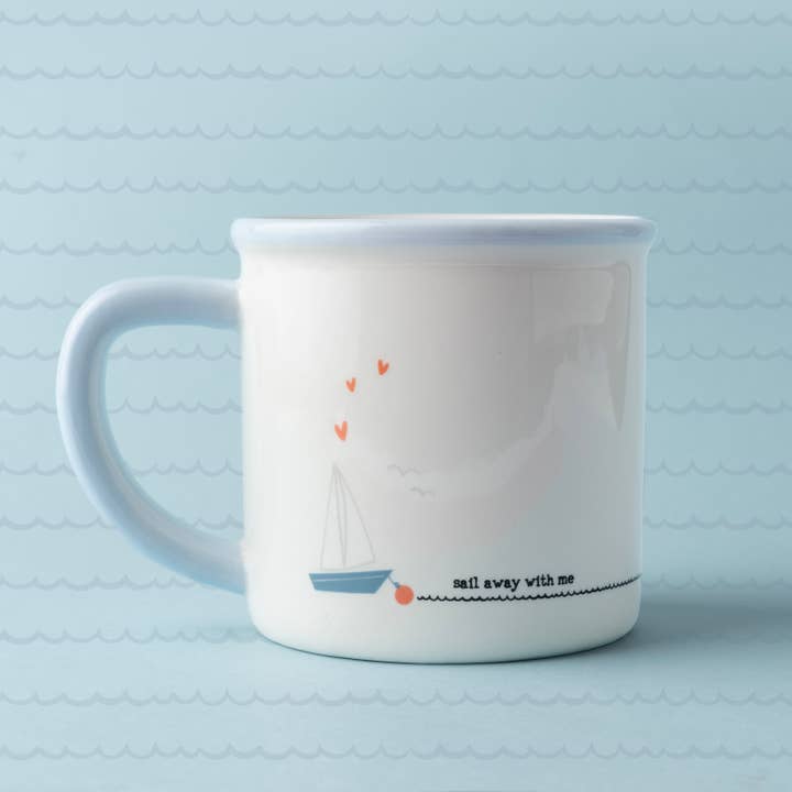 CGB Giftware – wholesale Coffee mug – 'Sail Away With Me' Stoneware Mug