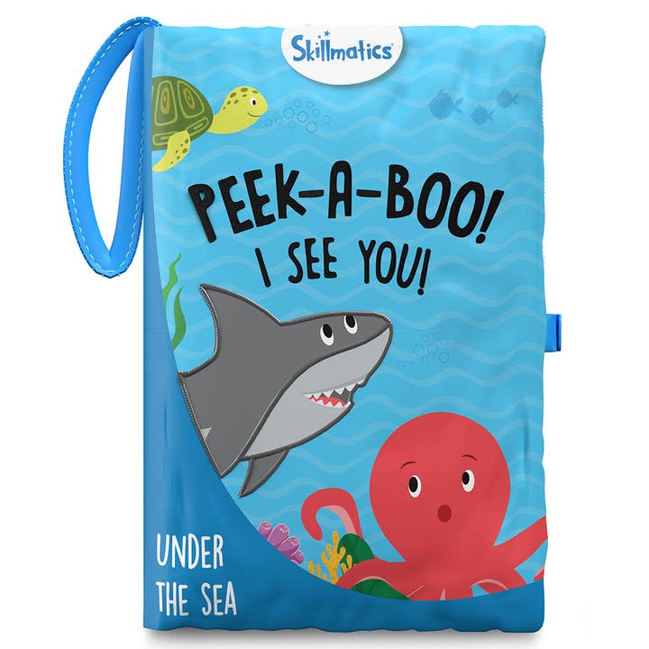 Skillmatics - Wholesale Baby & Toddler Book (0-2) - Peek-A-Boo Underwater Animal Book Soft Cloth Book for Babies