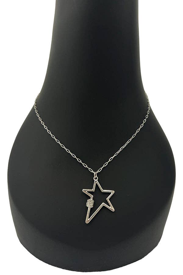 Andrea Bijoux - Wholesale Pendant/Charm Necklace - Star Cut Out Pendant Necklace2