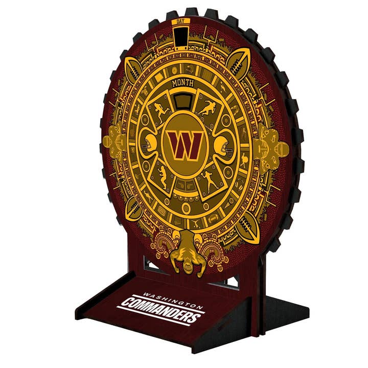 Washington Commanders 8in Circle Desktop Calendar for wholesale by Fan Creations