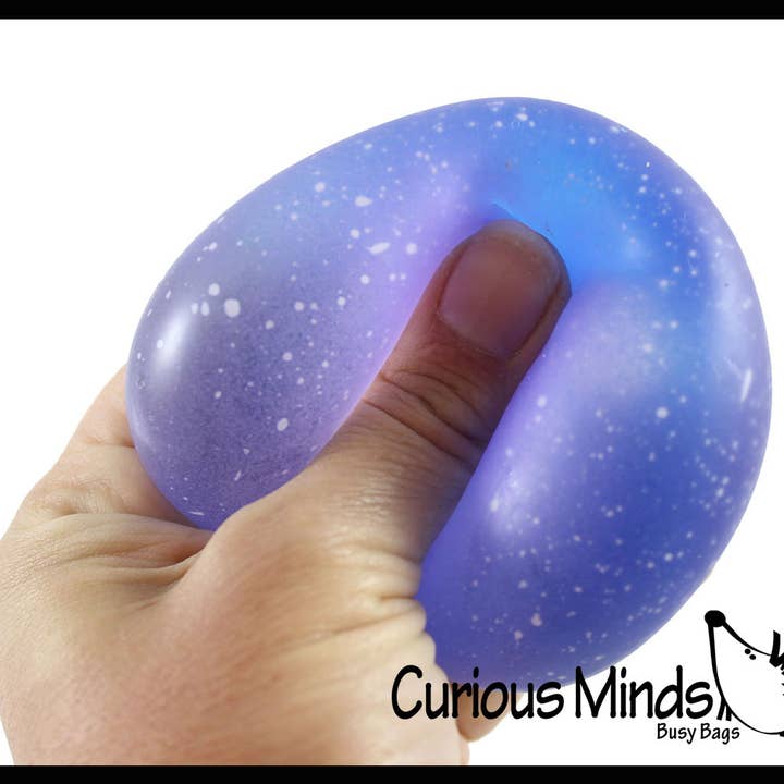 Curious Minds Toys - Vendita all'ingrosso Giocattolo squishy - Bambini e neonati - 1 Galaxy Sugar Ball, palla spessa elasticizzata in gel/colla, morbida1