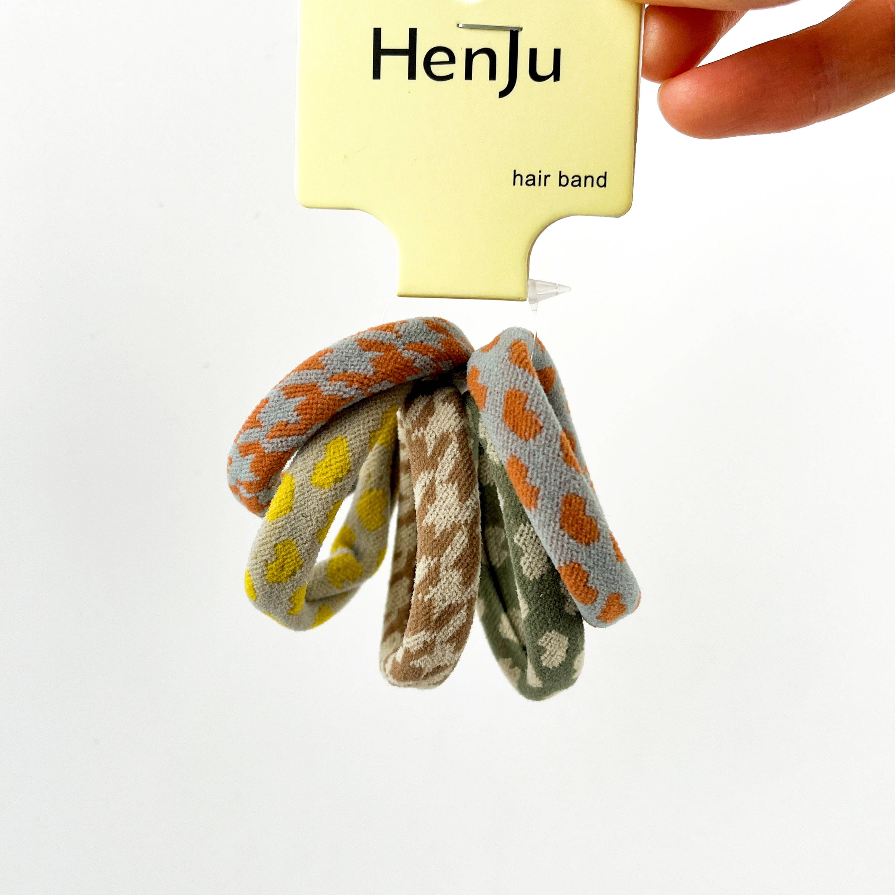 TheDivaSoap - Wholesale Hair Tie - 5PCS Seamless Checkerboard Towel Hair Tie Set3