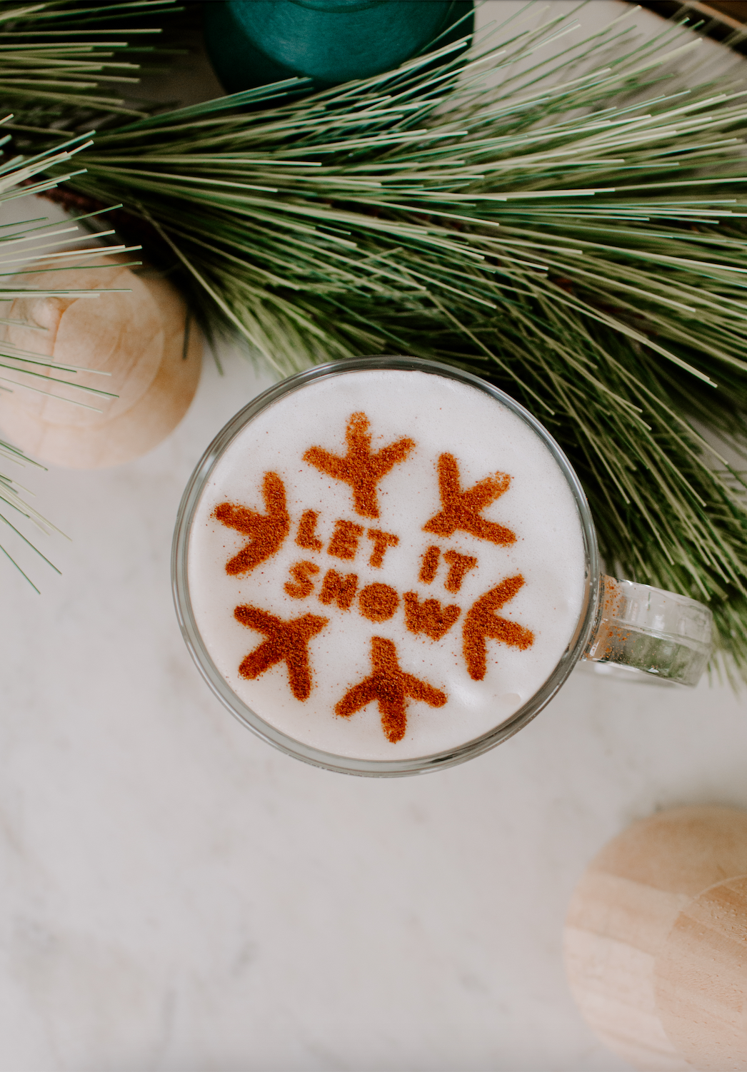 Olive Branch Latte Art Stencil