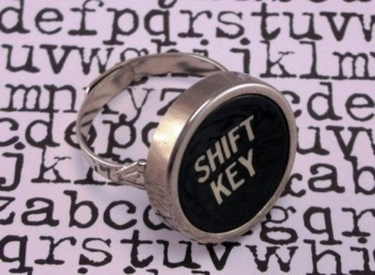 Joy Sparks Designs – Porta-chaves - Unissexo por atacado – Porta-chaves para máquina de escrever Chave de função 61