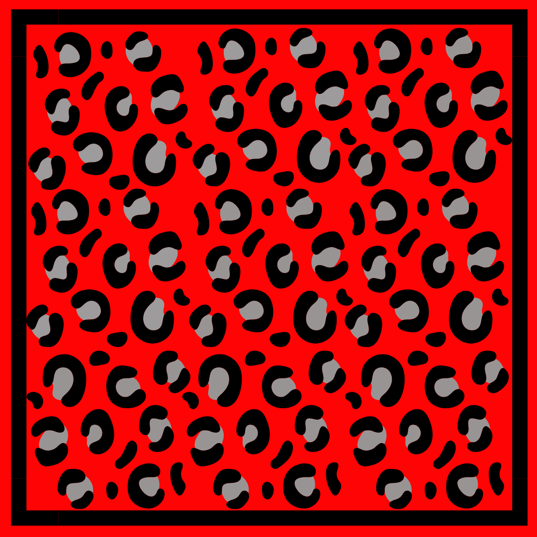 ALMA-MATER COLLECTION - Wholesale Scarf - Women's - Red & Black Gameday Bandana Scarf (3 PRINTS)  1