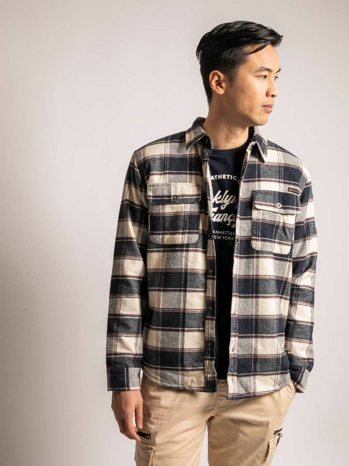 Overshirt beige Chubu per la vendita all'ingrosso da parte di American People