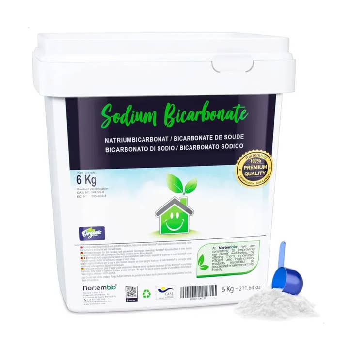 Organic Sodium Bicarbonate 6 Kg. 100% Natural Origin for wholesale by NORTEM BIOTECHNOLOGY GROUP